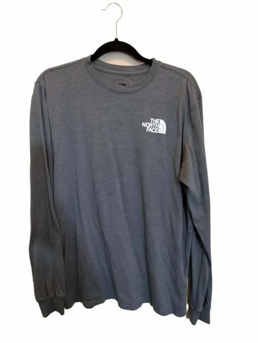 The North Face Men's Box NSE Long Sleeve Graphic T-Shirt Grey